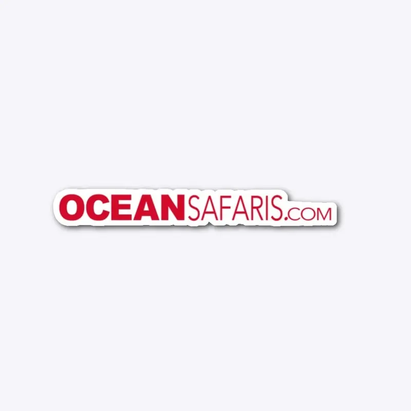 OceanSafaris.com  sticker Red